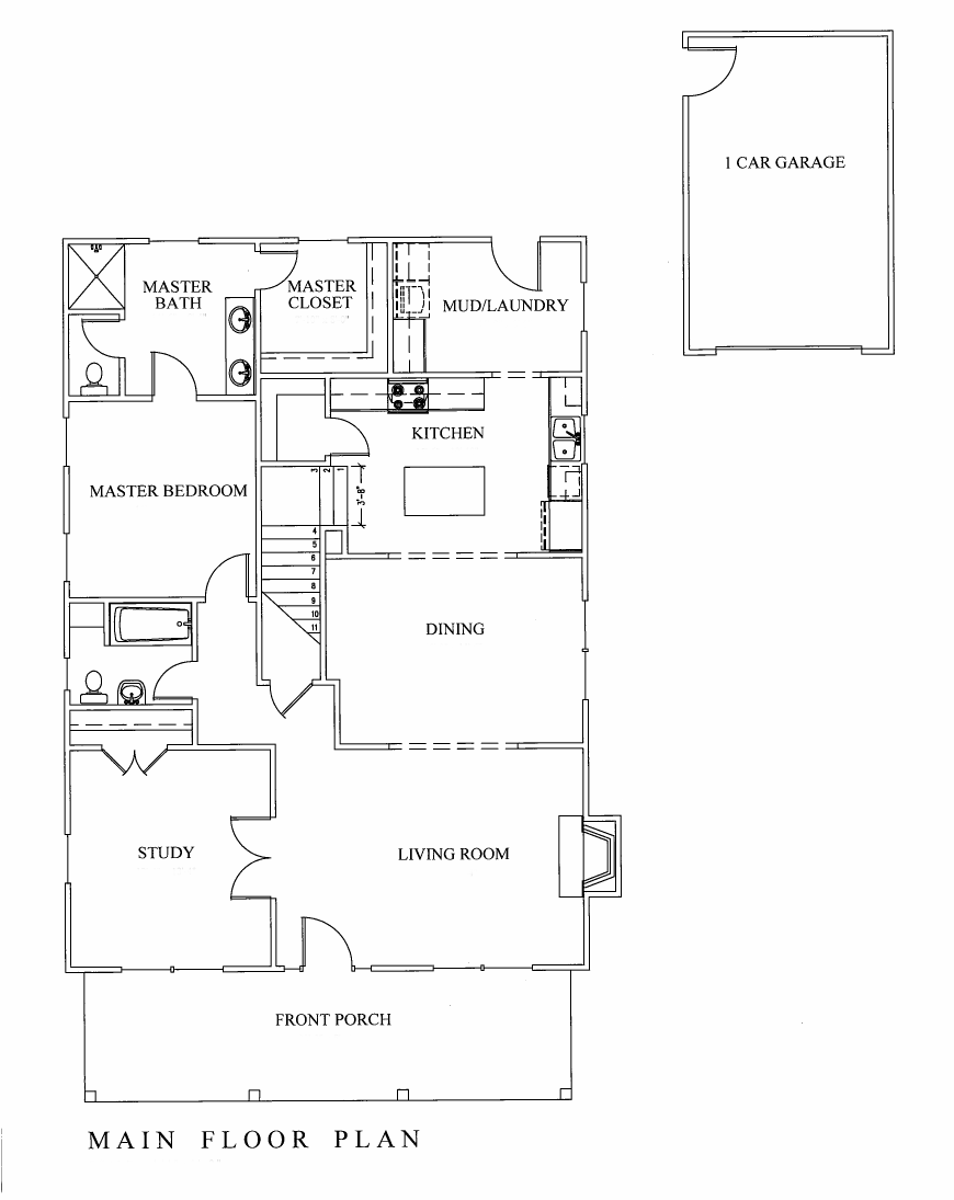 3014 Longleaf Road main floor plan