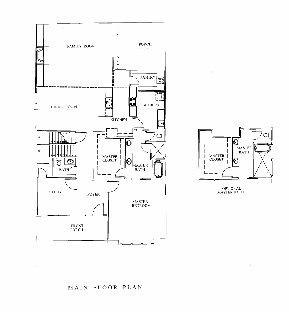 3012 Longleaf Road main floor plan